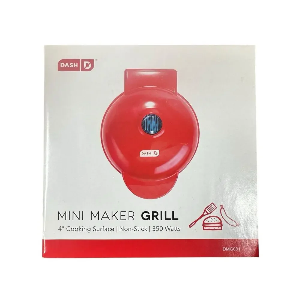 NEW DASH Mini Maker Hamburger Grill with 4" Cooking Surface Electric 350 Watts - Picture 2 of 4